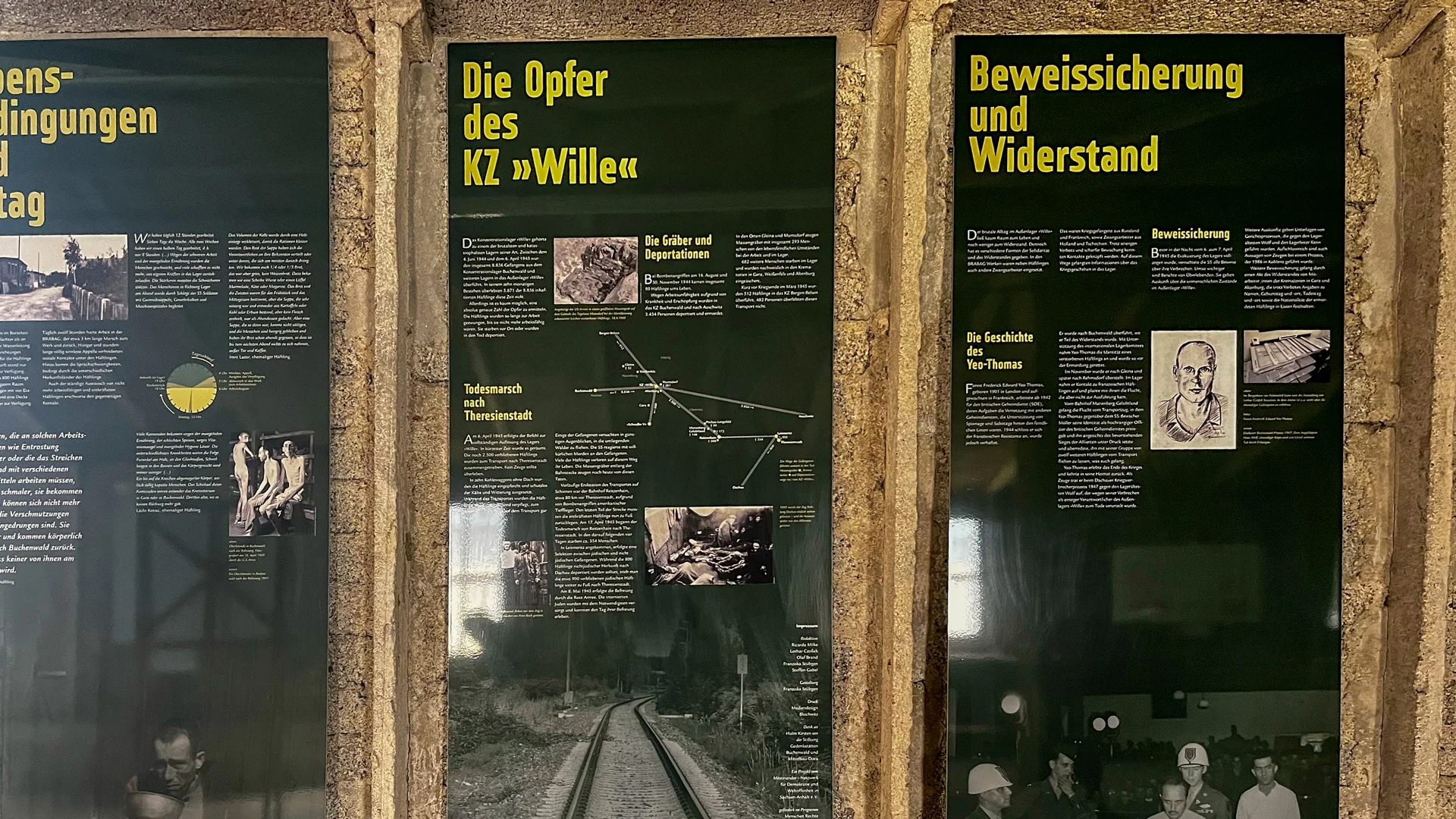 Dauerausstellung in der Baracke
