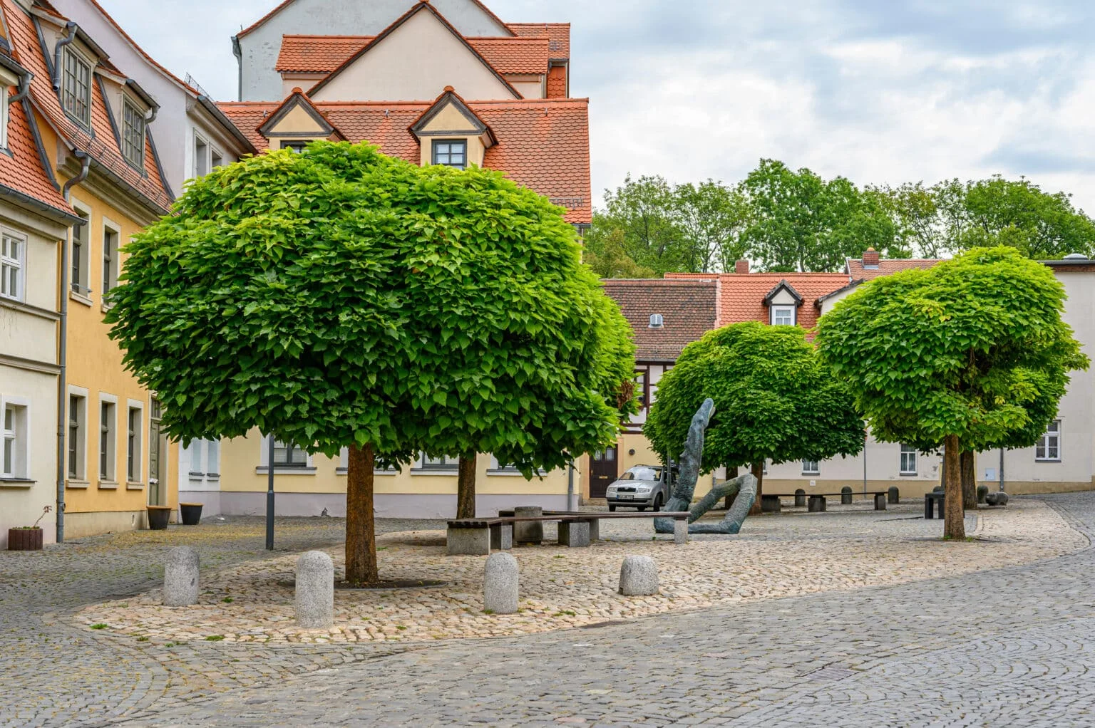 Blick auf die Voigtstrasse in Zeitz