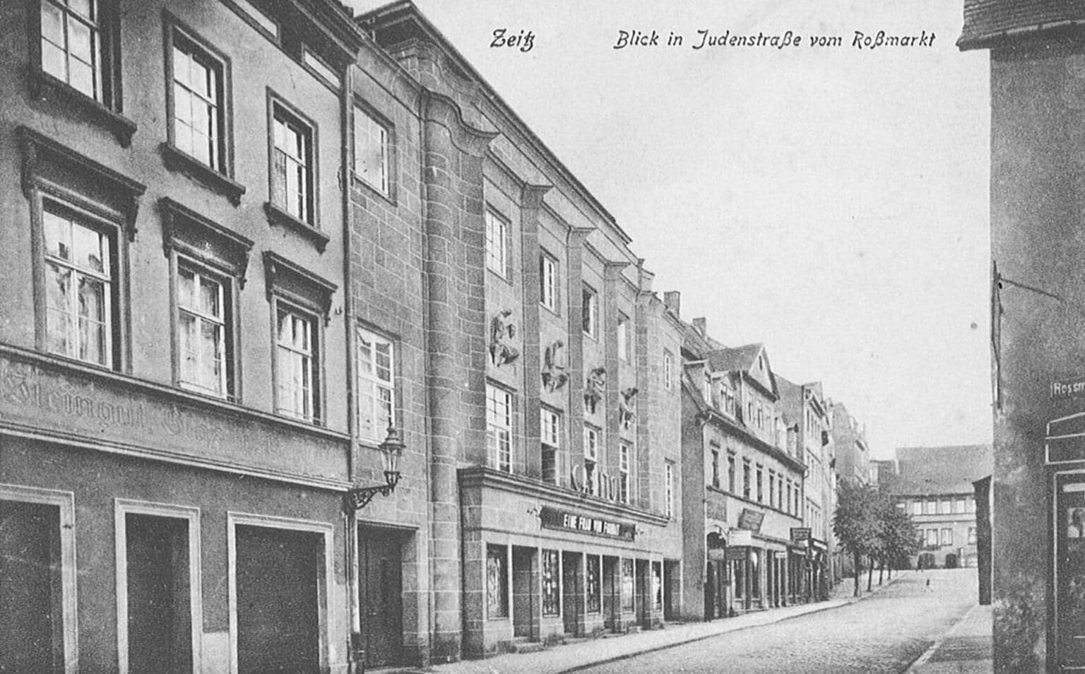 Blick in die Judenstraße in Zeitz, Jahr: unbekant.