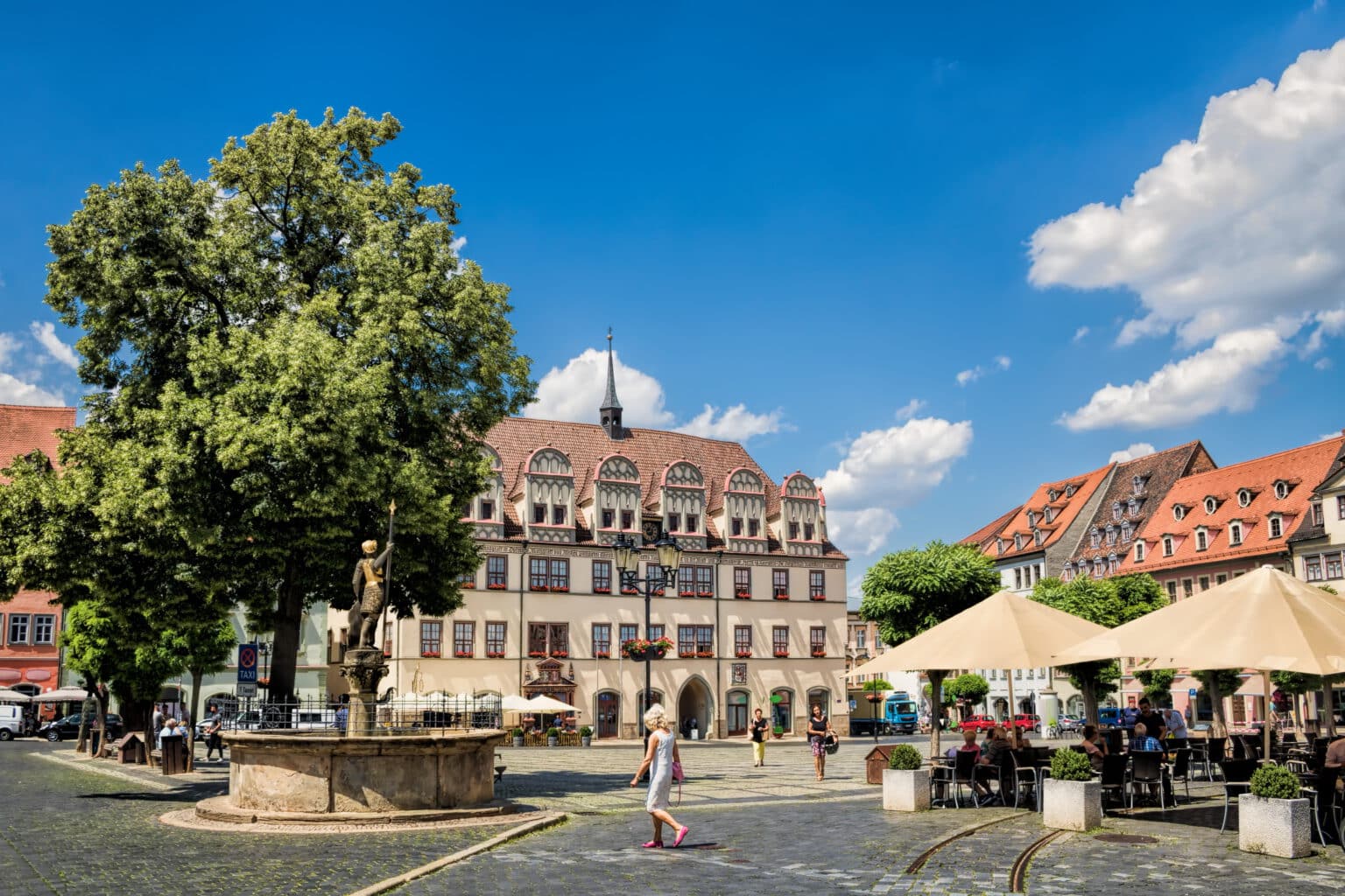 Blick auf den Marktplatz Naumburg (Saale)